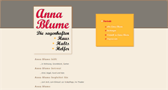 Desktop Screenshot of anna-blume.com