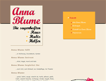 Tablet Screenshot of anna-blume.com